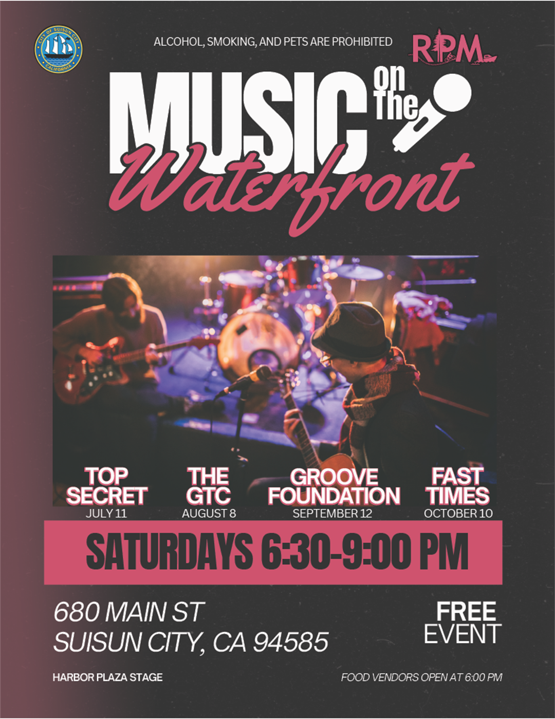 Music on the Waterfront 2026 - Suisun City, CA